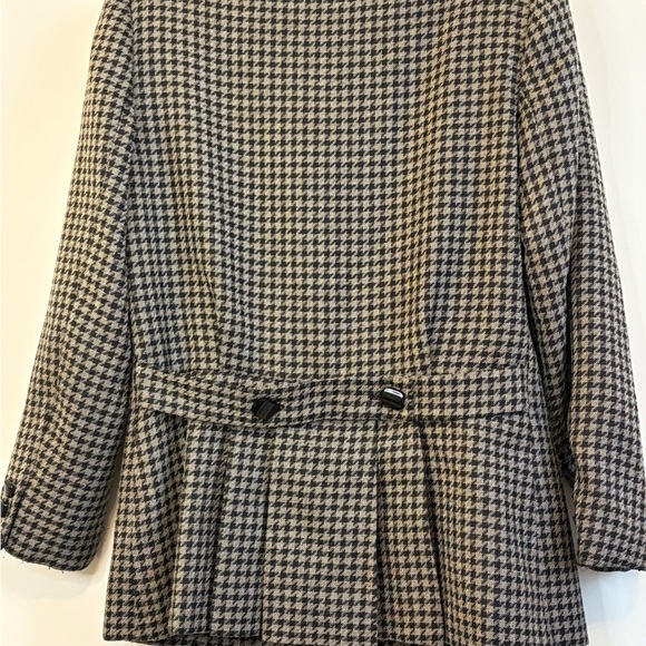 Kasper for ASL Black and Gray Blazer Tailored Houndstooth Jacket - Picture 5 of 11